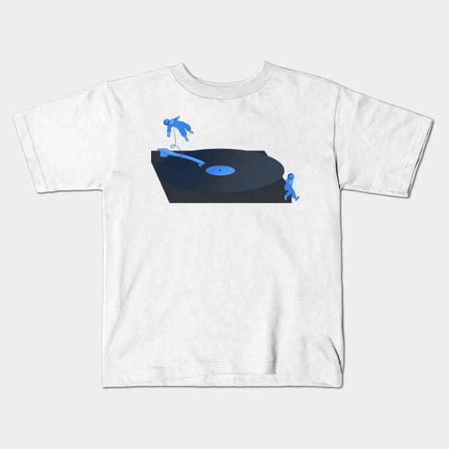 Blues in Space Kids T-Shirt by Mayfully